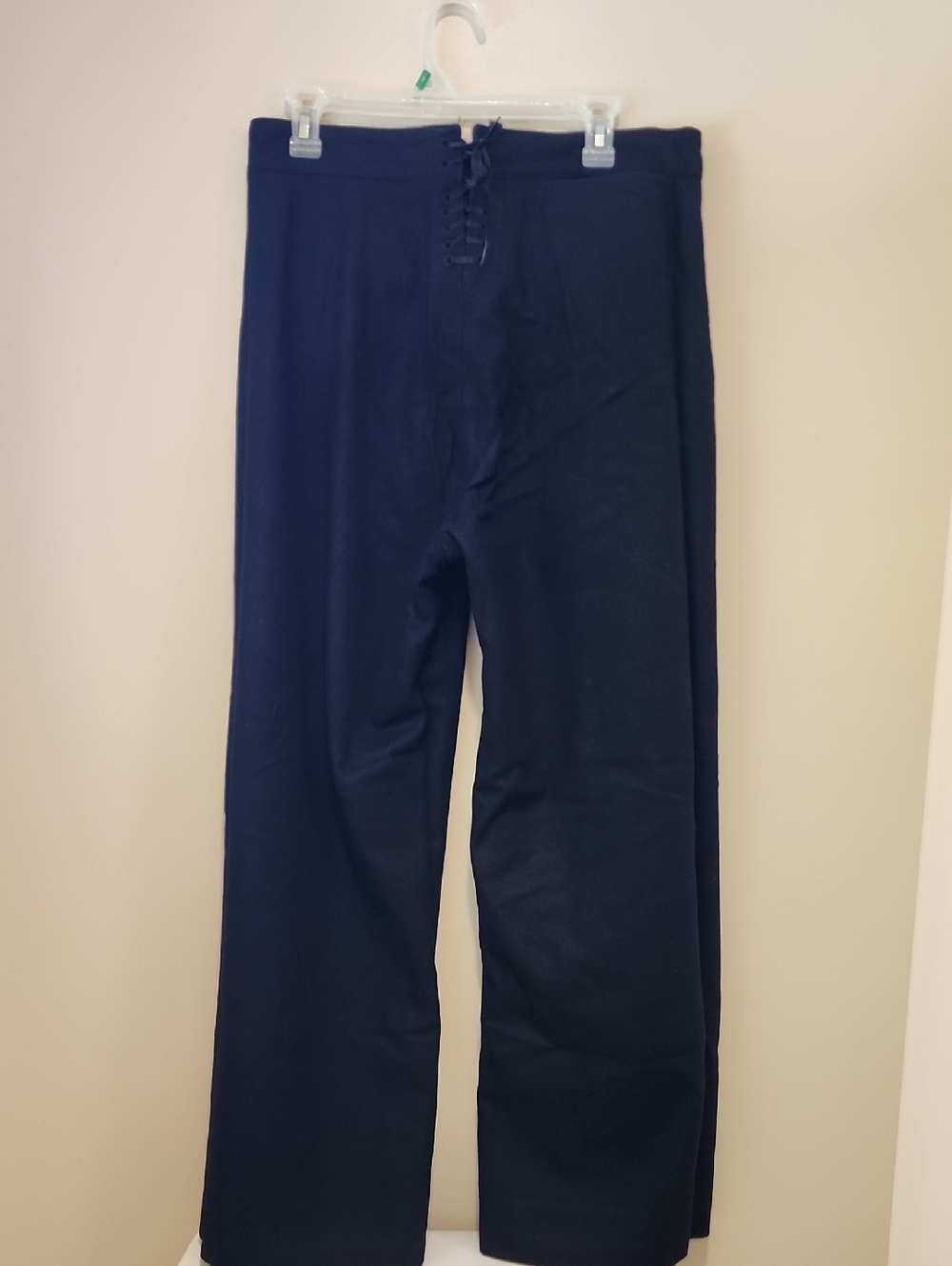 Vintage Vietnam Era US Navy Sailor Pants Wool Navy Anchor Buttons Men's size 34L - Picture 6 of 7